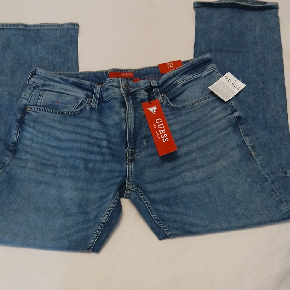 NWT GUESS Men's Slim Fit Blue Jeans Mateo 34X32
